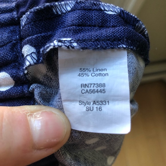 J. Crew | Polka Dot Linen Shorts - Picture 6 of 7